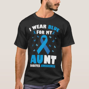 I Wear Blue For My Aunt Diabetes Awareness T-Shirt