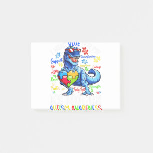 I Wear Blue For My Big Brother Autism Awareness Post-it Notes