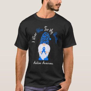 I Wear Blue For My Brother Autism Awareness Month  T-Shirt