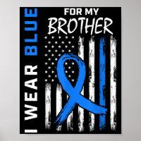 I Wear Blue For My Brother Diabetes Awareness Shir