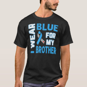 I Wear Blue for My Brother Diabetes Awareness T1D T-Shirt