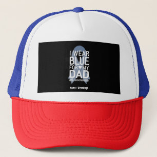 I Wear Blue For My Dad Shirt ALS Awareness Gift Trucker Hat