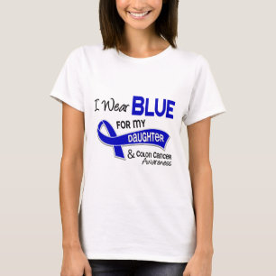 I Wear Blue For My Daughter 42 Colon Cancer T-Shirt