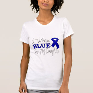 I Wear Blue For My Daughter (Blue Ribbon) T-Shirt
