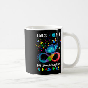 I Wear Blue For My Granddaughter Autism Grandma Bu Coffee Mug