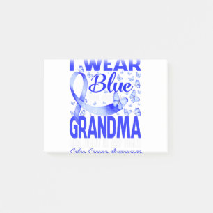 I Wear Blue For My Grandma Colon Cancer Awareness Post-it Notes