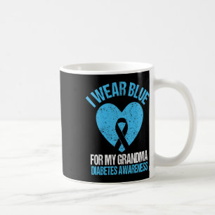 I Wear Blue For My Grandma Diabetes Awareness Gran Coffee Mug