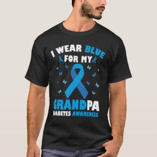 I Wear Blue For My Grandpa Diabetes Awareness T-Shirt