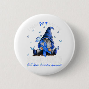 I Wear Blue For My Grandson Child Abuse Prevention 6 Cm Round Badge