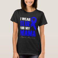 I Wear Blue For My Mama Alopecia Feather