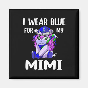 I Wear Blue For My Mimi Diabetes Awareness Support Magnet
