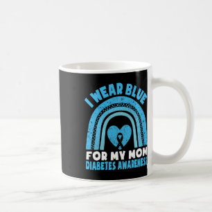 I Wear Blue For My Mum Diabetes Awareness Mum Boys Coffee Mug