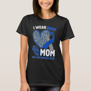 I Wear Blue For My Mum Diabetes Awareness Ribbon T-Shirt