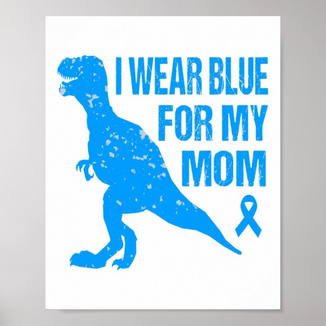 I Wear Blue For My Mum Diabetes Awareness Toddler  Poster (Front)