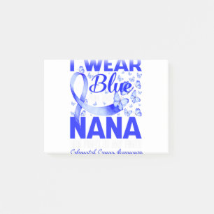 I Wear Blue For My Nana Colourectal Cancer Post-it Notes