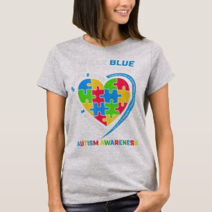 I Wear Blue For My Nephew Autism Awareness Gifts U T-Shirt