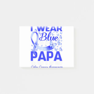 I Wear Blue For My Papa Colon Cancer Awareness Post-it Notes