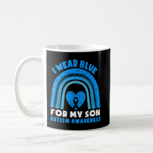I Wear Blue For My Son Autism Awareness Gifts For  Coffee Mug