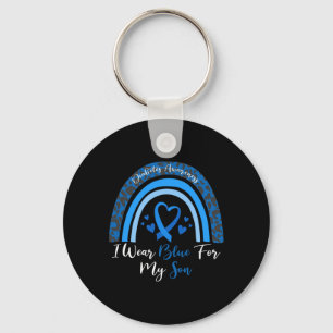 I Wear Blue For My Son Diabetes Awareness Month Gi Key Ring