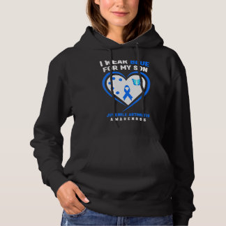 I Wear Blue For My Son Juvenile Arthritis Awarenes Hoodie