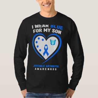 I Wear Blue For My Son Juvenile Arthritis Awarenes T-Shirt