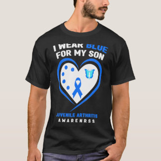 I Wear Blue For My Son Juvenile Arthritis Awarenes T-Shirt