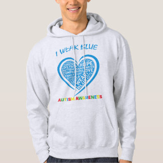I wear blue for myself autism awareness gifts appa hoodie