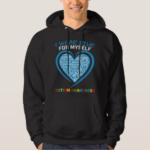I wear blue for myself autism awareness gifts appa hoodie
