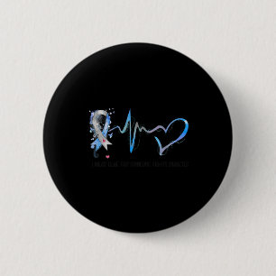 I Wear Blue For Someone Fights Diabetes Awareness 6 Cm Round Badge