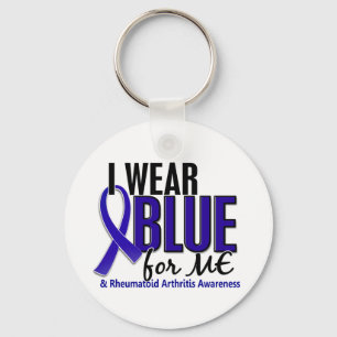 I Wear Blue Me Rheumatoid Arthritis RA Key Ring