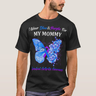 I Wear Blue&Purple For My Mummy Rheumatoid Arthrit T-Shirt