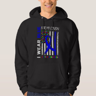 I Wear Blue Ribbon For My Cousin Autism Awareness  Hoodie