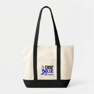 I Wear Blue Ribbon For My Daughter - Colon Cancer Tote Bag