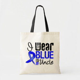I Wear Blue Ribbon For My Uncle - Colon Cancer Tote Bag