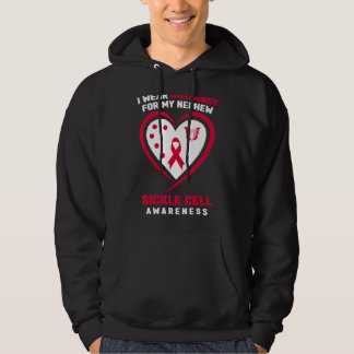 I Wear Burgundy For My Nephew Sickle Cell Awarenes Hoodie