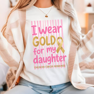 I Wear Gold for My Child Cancer Awareness Shirt