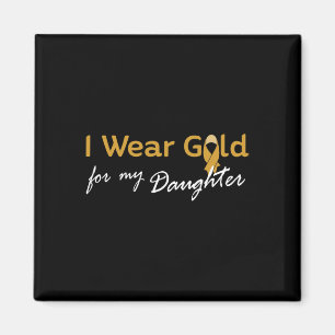 I Wear Gold for My Daughter Tee - Childhood Cancer Magnet