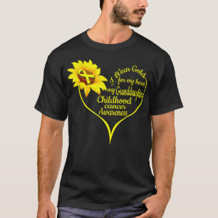 I Wear Gold For My Granddaughter Childhood Cancer T-Shirt