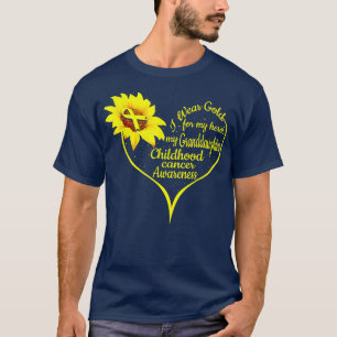 I Wear Gold For My Granddaughter Childhood Cancer T-Shirt