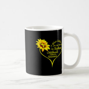 I Wear Gold For My Nephew Childhood Cancer Awarene Coffee Mug