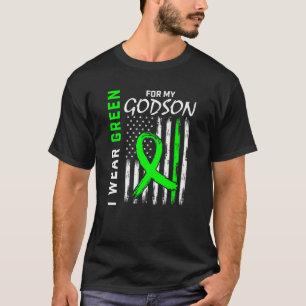 I Wear Green Cerebral Palsy Awareness Godson Flag T-Shirt