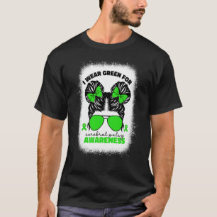 I Wear Green For Cerebral Palsy For Kids Girls Cp T-Shirt