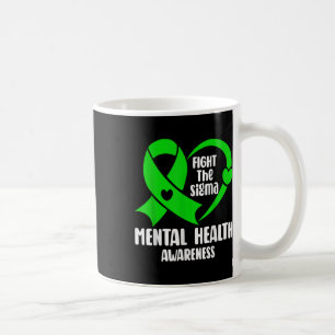 I Wear Green For Mental Health Awareness Butterfly Coffee Mug