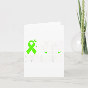 I Wear Green For Mental Health Awareness Month _1  Card
