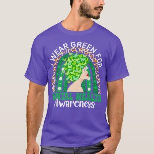 I Wear Green For Mental Health Awareness Month Rai T-Shirt