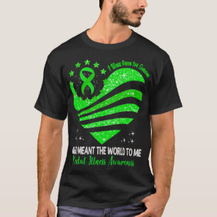 I Wear Green For Mental Illness Awareness Heart Ri T-Shirt