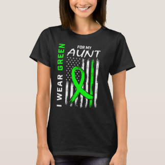 I Wear Green For My Aunt Kidney Disease Awareness  T-Shirt