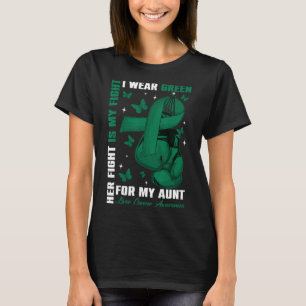 I Wear Green For My Aunt Liver Cancer Awareness Bo T-Shirt