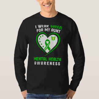 I Wear Green For My Aunt Mental Health Awareness T-Shirt