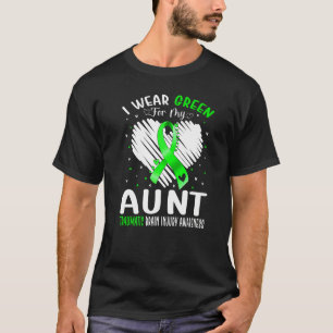 I Wear Green For My Aunt Traumatic Brain Injury Aw T-Shirt
